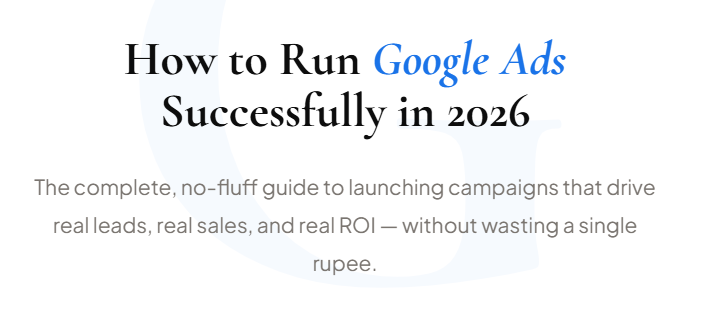 how to run google ads